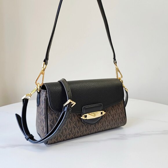 Navy Blue Michael Kors Fleur Ladies Crossbody Underarm Bag - Picture 3 of 10